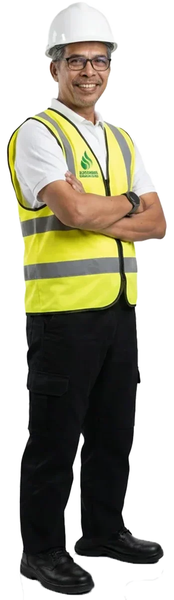 Mr Abu Hashim with Side-profile standing pose