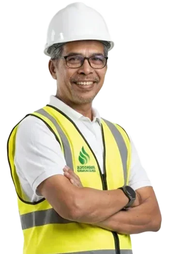 Mr Abu Hashim with Side-profile standing pose