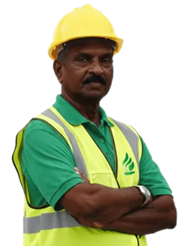 Mr. Chandran, professional instructor for fire fighting training and fire safety training at Advance Rescue Academy.
